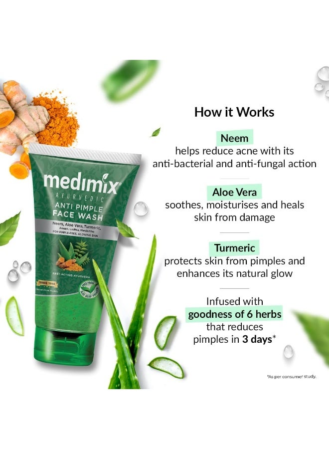 Medimix Ayurvedic Face Wash Essential Herbs 150ml - Image 4
